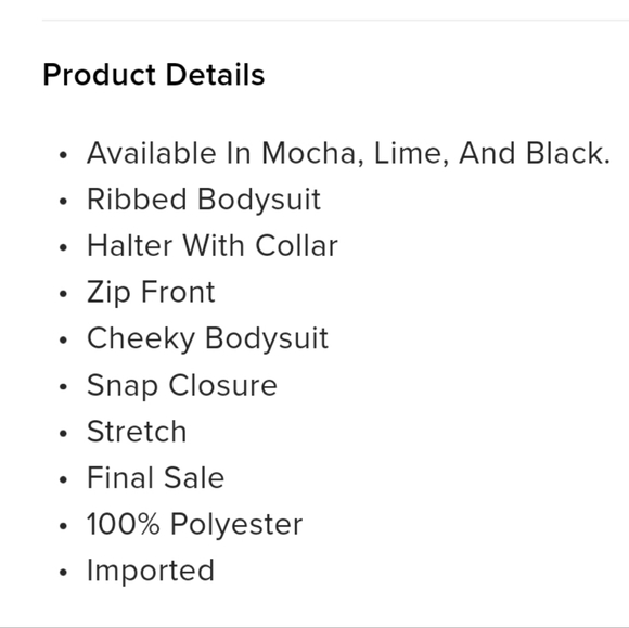 Fashion Nova Bodysuit - Picture 4 of 6